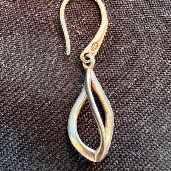 Silver earrings.  Only one.  Worn once and then I lost one. - Picture 1 of 3